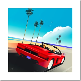 Outrun Posters and Art